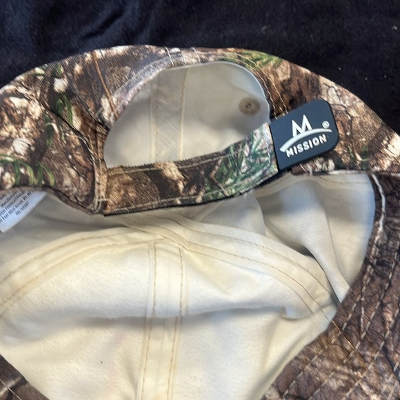 Mission Camo Baseball Cap with Orange Logo - Picture 3 of 3